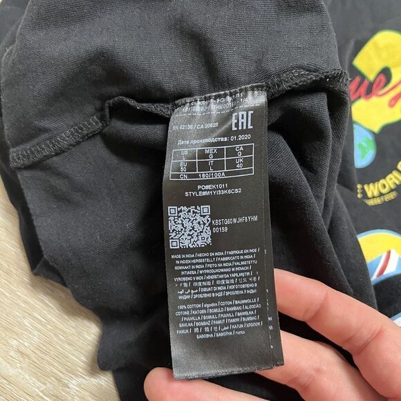 Guess Georges Marciano Vintage T-shirt Large Around The World Made In USA 1989 - Picture 8 of 8